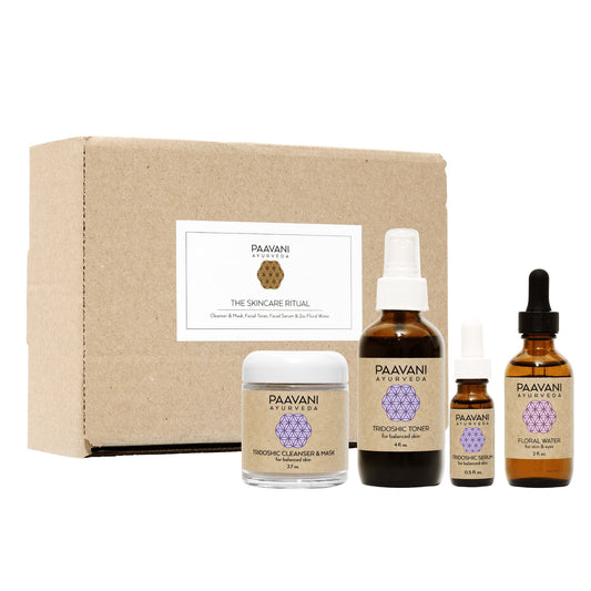 Tridoshic Skincare Ritual | Ayurvedic Set for Balanced & Combination Skin-1