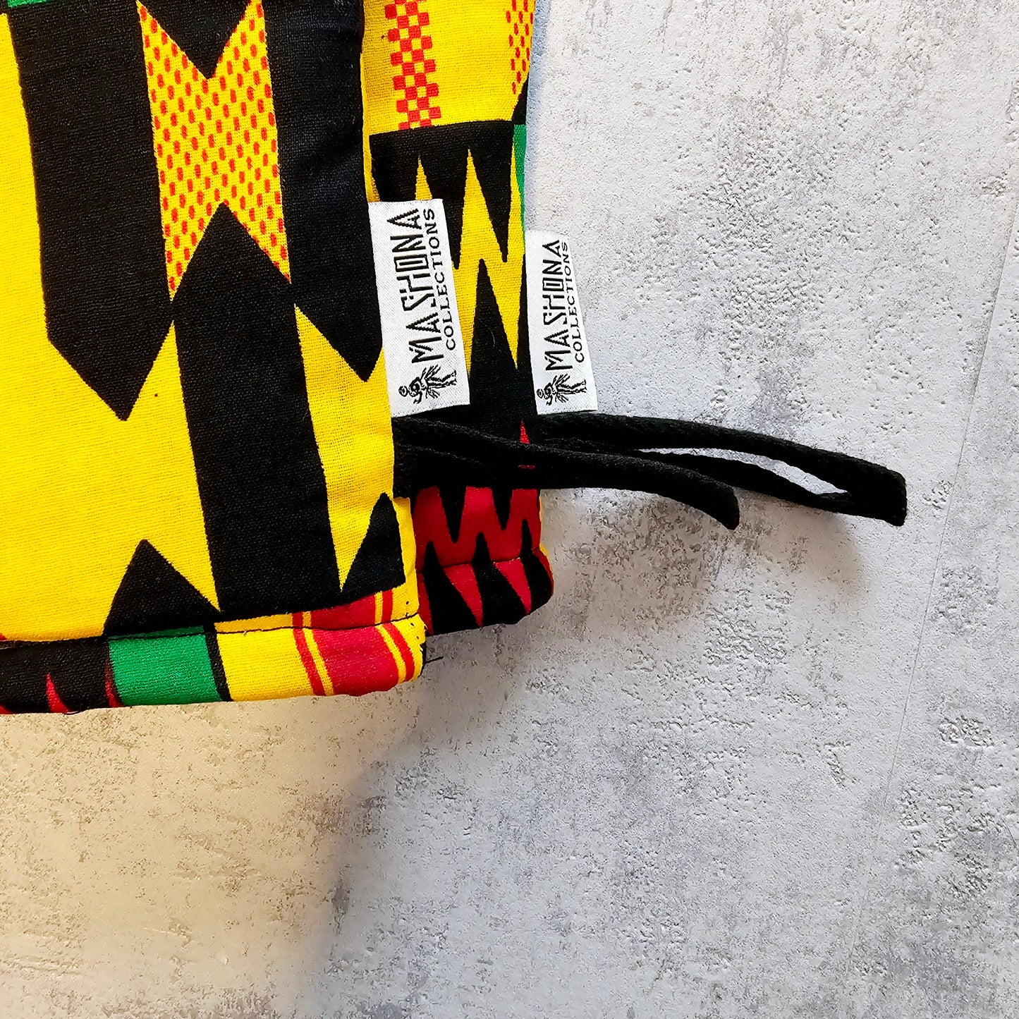 Set of 2 Oven Gloves | African Print 100% Cotton Fabric-1
