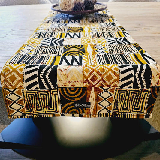 Table Runner 160x35cm | 180x35 | 200x35cm | 100% Cotton African Print Fabric-1