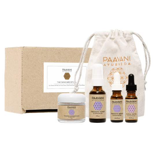 Tridoshic Skincare Ritual | Travel Size Ayurvedic Set for Balanced Skin-1