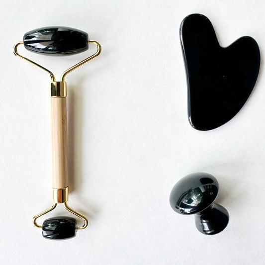 Ultimate Gua Sha Kit – Jade, Rose Quartz & Obsidian-1