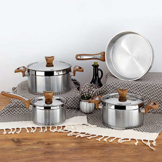Serenk Definition Stainless Steel 7 Pieces Cookware Set-1