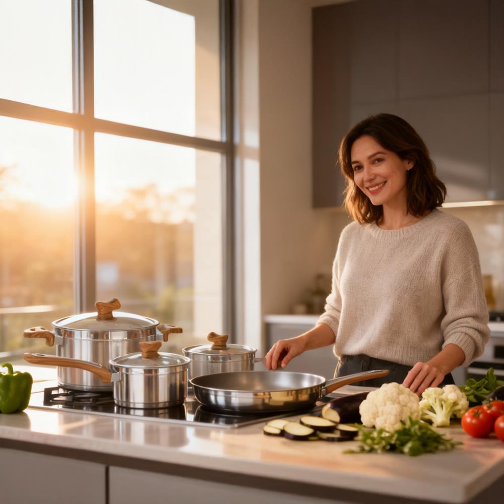 Serenk Definition Stainless Steel 7 Pieces Cookware Set-3