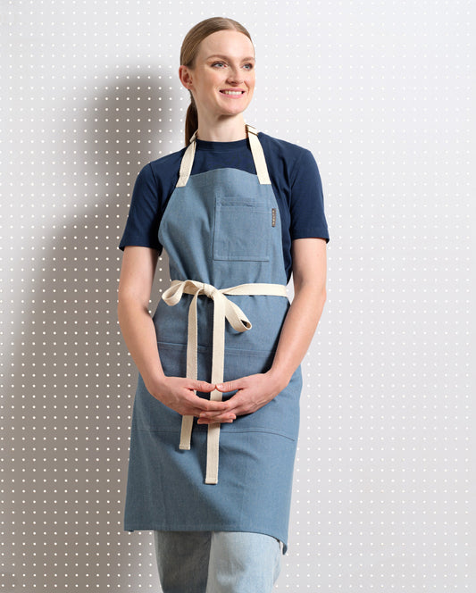 Bib Apron with Pockets-0