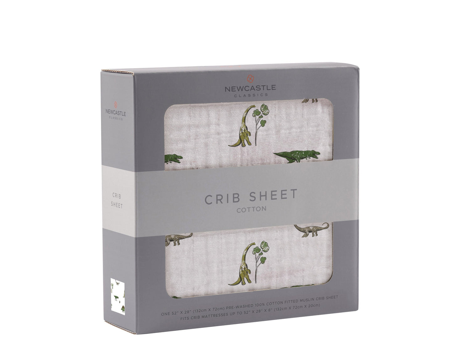 Dino Days Cotton Muslin Crib Sheet-2