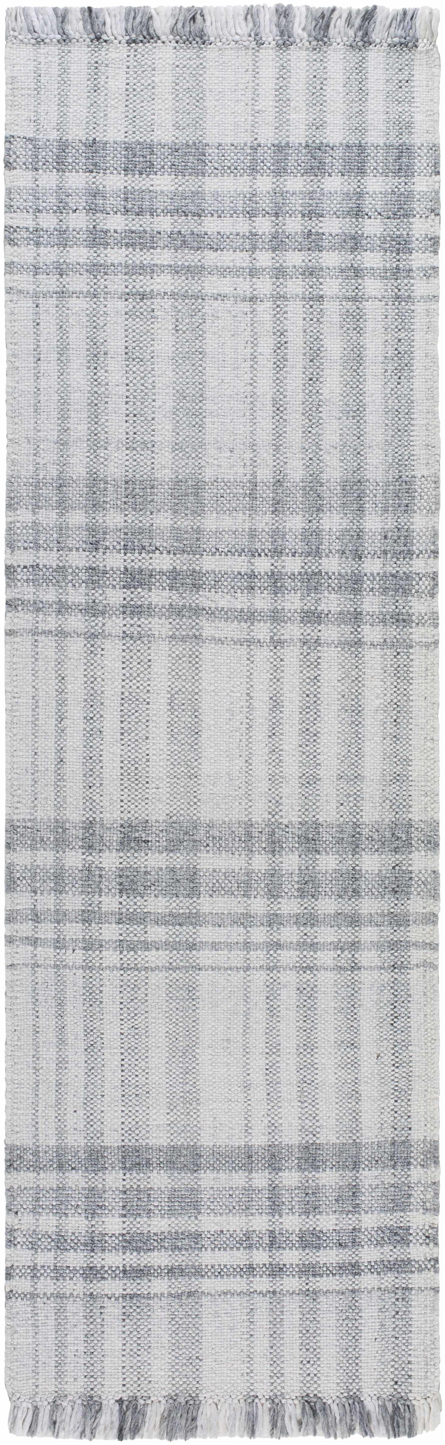 Inara Gray Plaid Area Rug - Clearance-5