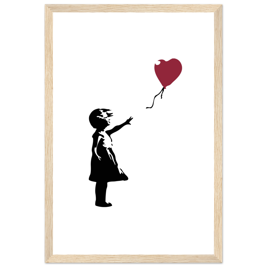 Banksy the Girl with a Red Balloon artwork poster-9