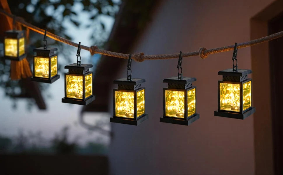 Set of 2 Solar Lantern Lights-5
