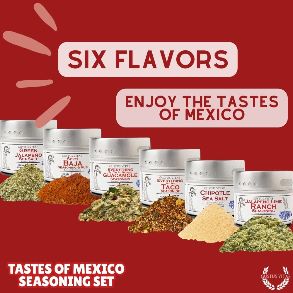 Mexican Seasoning Gift Set - Tastes of Mexico - Artisanal Spice Blends Six Pack-4