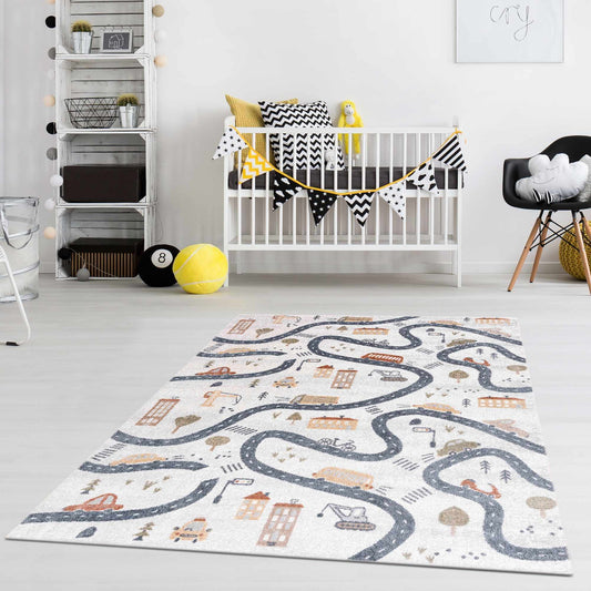 Mave Roads Washable Rug for Kids-1