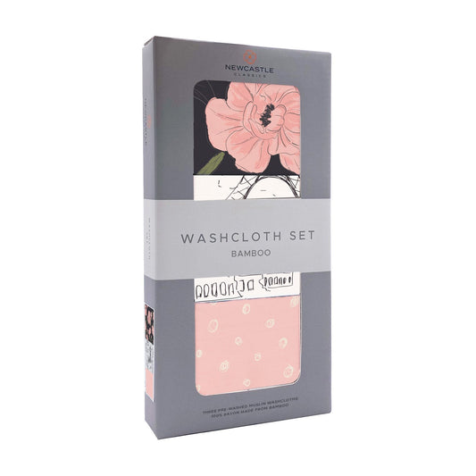 London, Paris, New York Washcloth Set-1