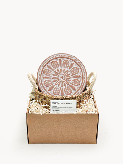 Bread Warmer & Basket - Vintage Flower-0