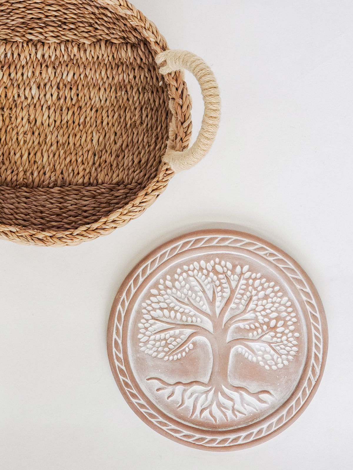 Bread Warmer & Basket - Tree of Life Round-4
