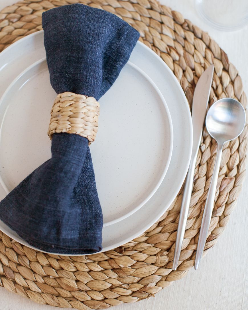 Stone Washed Linen Dinner Napkins-2