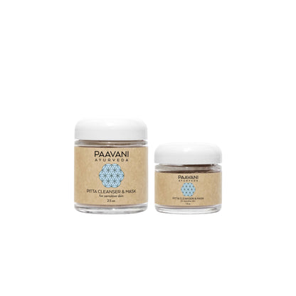 Pitta Cleanser & Mask | Ayurvedic Cleansing Grains for Sensitive, Inflamed Skin-2