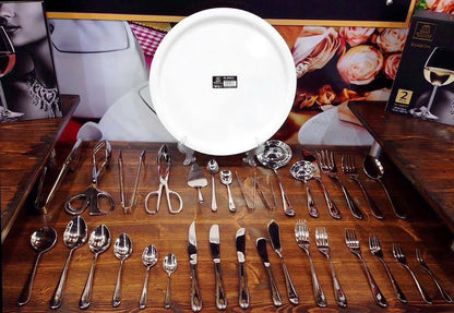 Dinner Spoon 8" inch | Set Of 6 In Colour Box-4