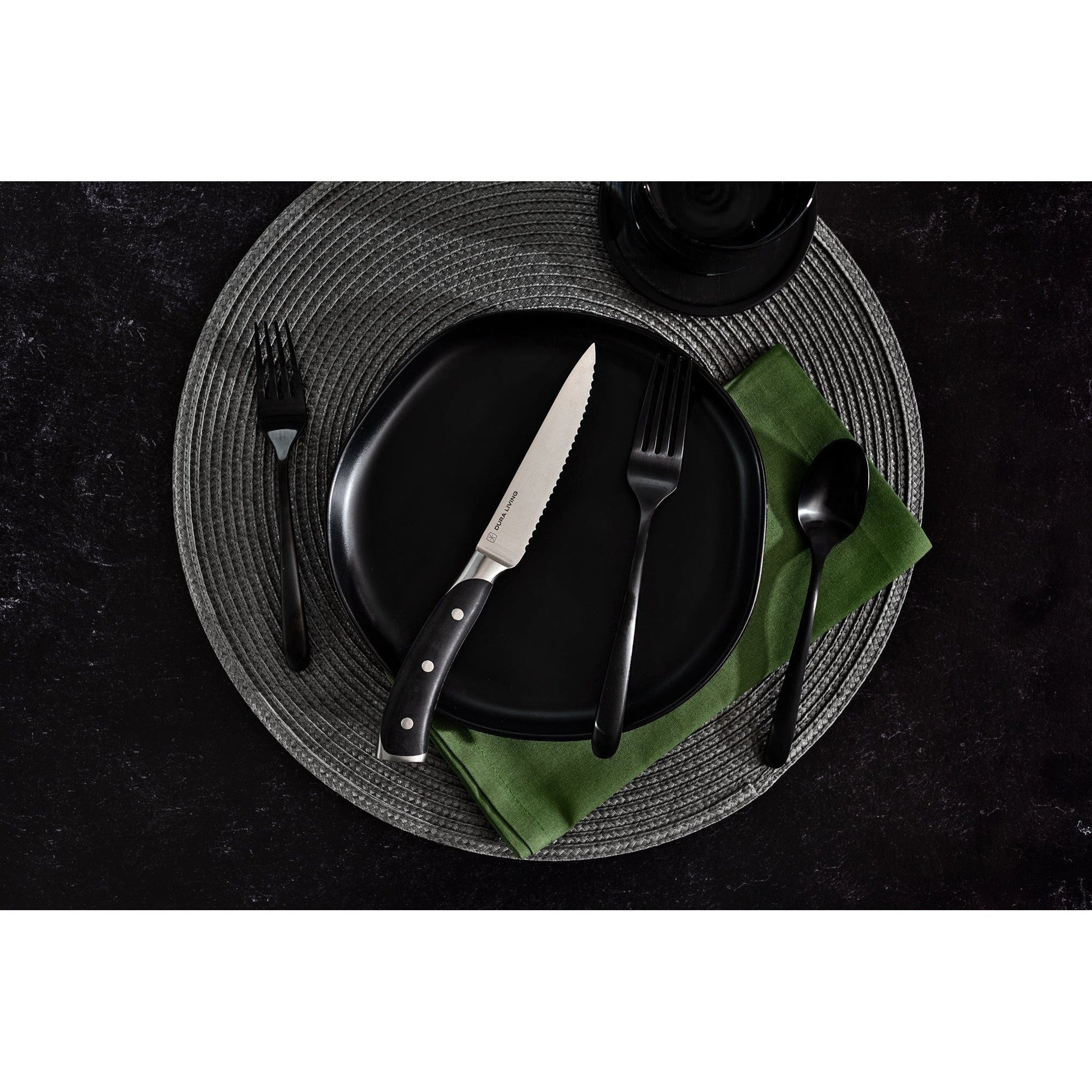 Elite Set of 8 Steak Knives - Black-2