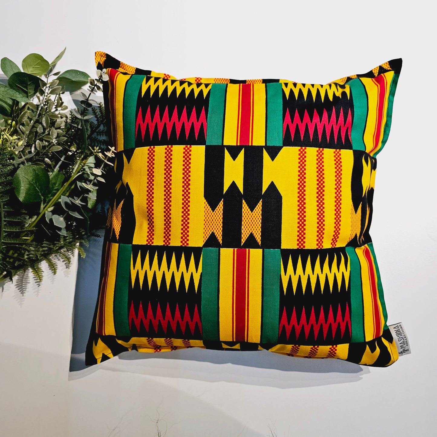 Set of 2 | 4 Cushion Covers | 40x40cm | 100% Cotton Wax Ankara Fabric-0