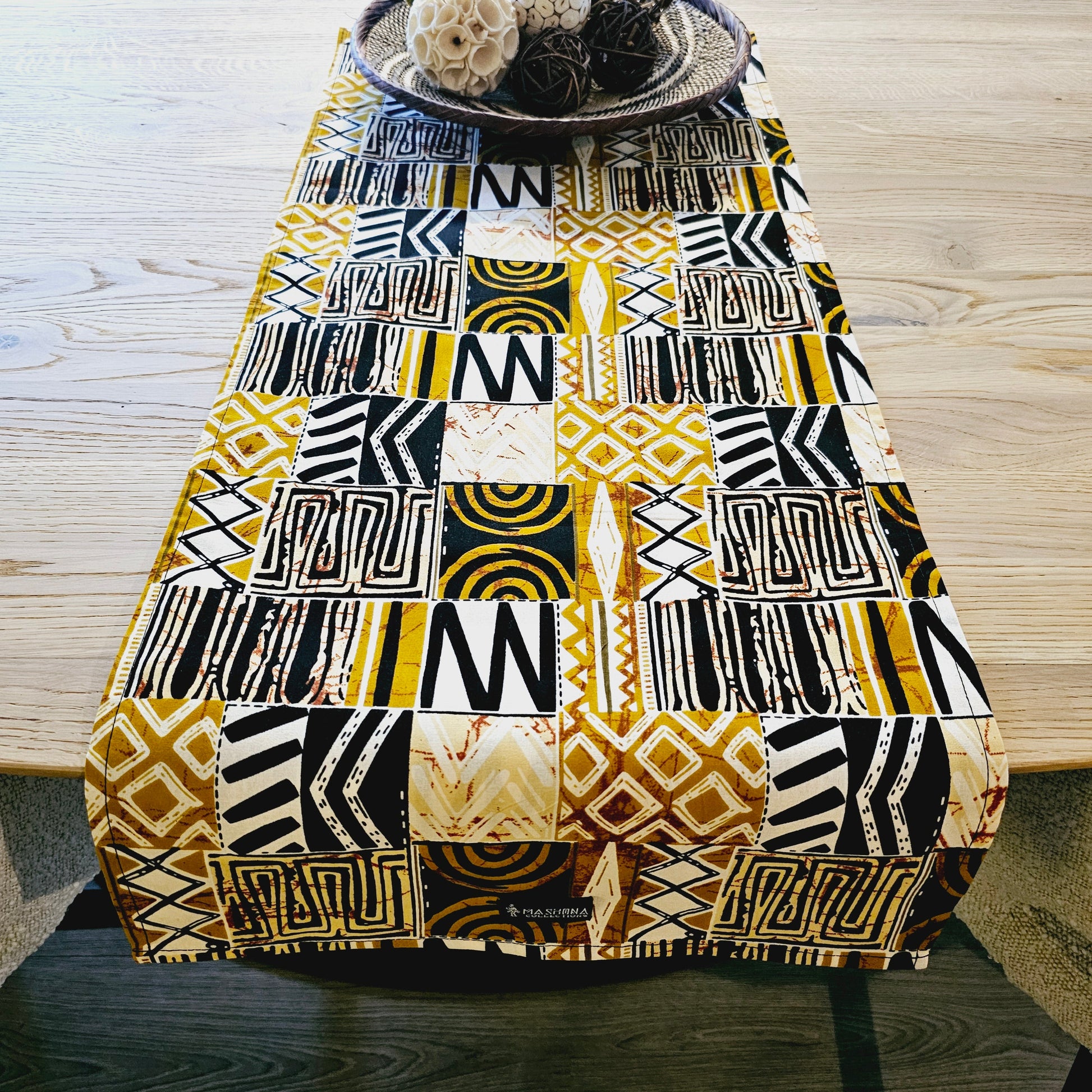 Table Runner 160x35cm | 180x35 | 200x35cm | 100% Cotton African Print Fabric-0