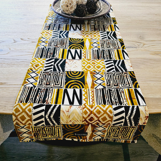Table Runner 160x35cm | 180x35 | 200x35cm | 100% Cotton African Print Fabric-0