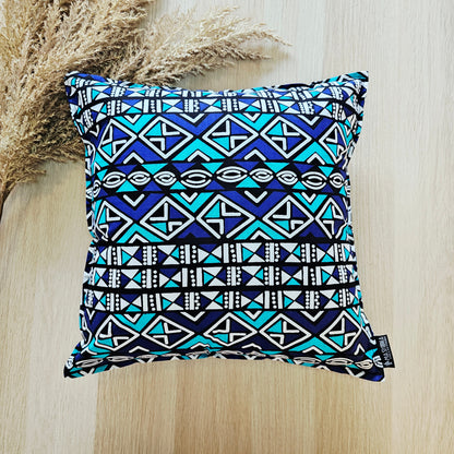 Set of 2 | 4 Cushion Covers |40x40cm | 100% Cotton Wax Ankara Fabric-0