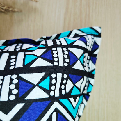Set of 2 | 4 Cushion Covers |40x40cm | 100% Cotton Wax Ankara Fabric-2