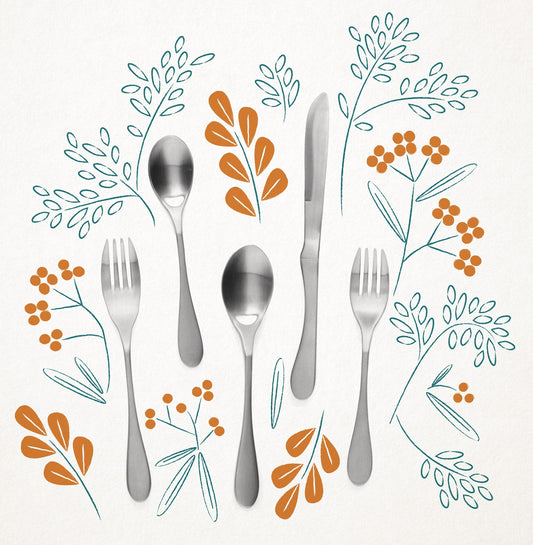 KNORK Original 20 Piece Flatware Set, Service for 4-1