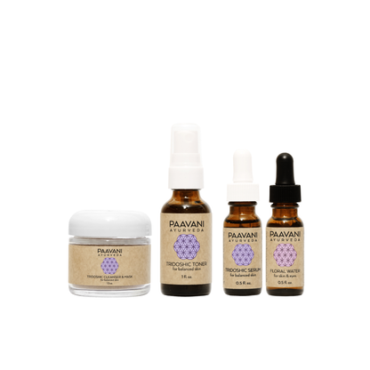 Tridoshic Skincare Ritual | Travel Size Ayurvedic Set for Balanced Skin-0