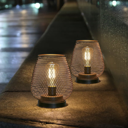 6.7" Tall Battery Powered Outdoor Table Lamp-1