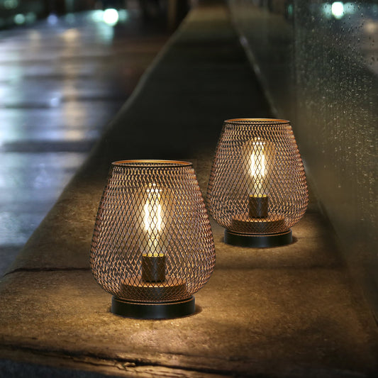 6.7" Tall Battery Powered Outdoor Table Lamp-1