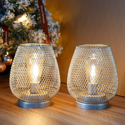 6.7" Tall Battery Powered Outdoor Table Lamp-5