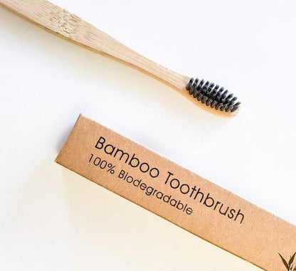 Eco Friendly Natural Bamboo Toothbrush - Activated Charcoal Bristle - Zero Waste | Biodegradable-2