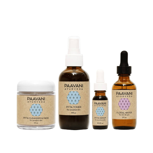 Pitta Skincare Ritual | Ayurvedic Set for Sensitive & Reactive Skin-0