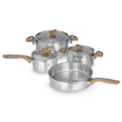 Serenk Definition Stainless Steel 7 Pieces Cookware Set-0