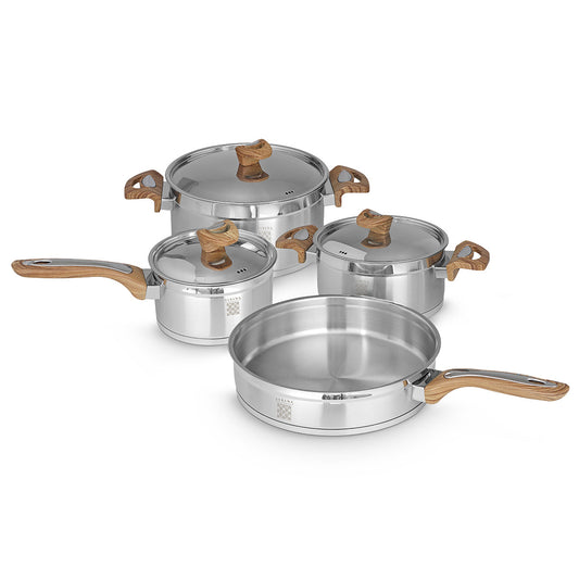 Serenk Definition Stainless Steel 7 Pieces Cookware Set-0