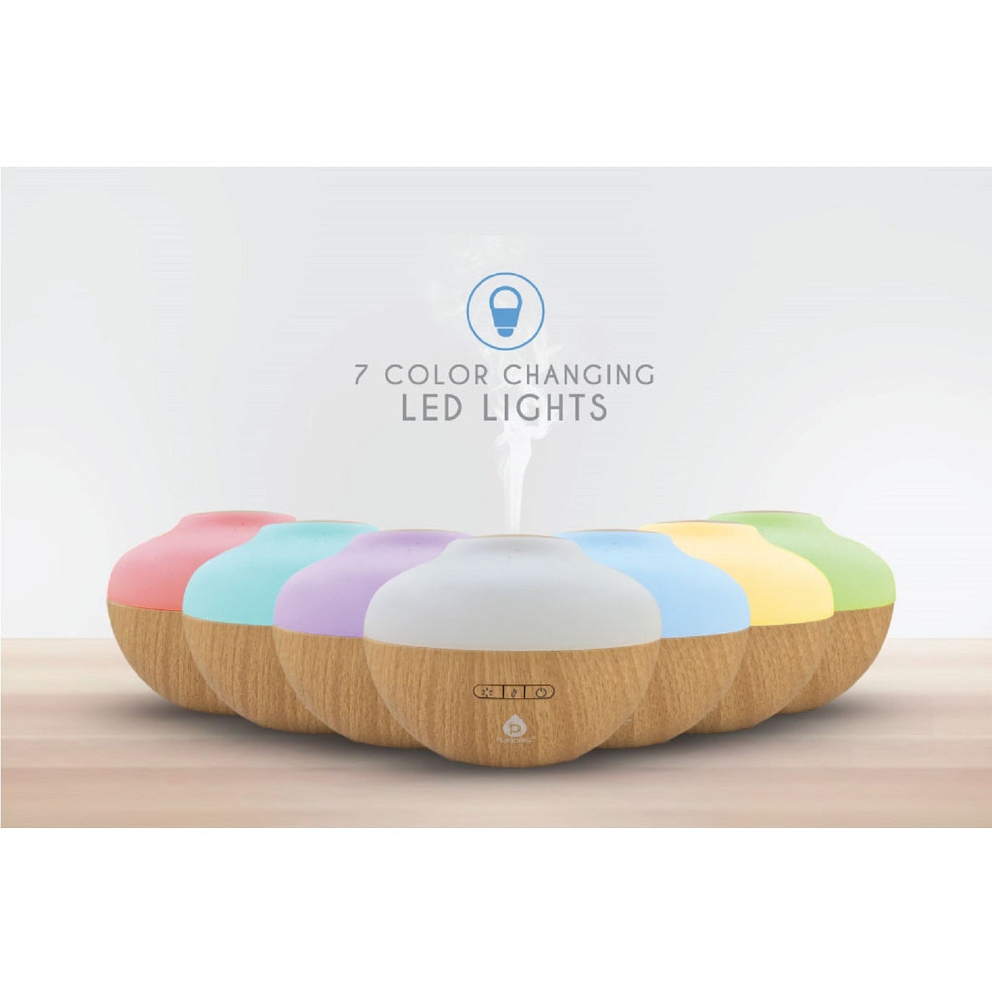 Pursonic Aromatherapy Diffuser & Essential Oil Set-Ultrasonic Top 3 Oils-300ml with 2 Mist Settings 7 Ambient Light Settings-2