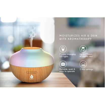 Pursonic Aromatherapy Diffuser & Essential Oil Set-Ultrasonic Top 3 Oils-300ml with 2 Mist Settings 7 Ambient Light Settings-3