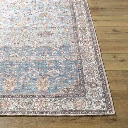Bahram Vintage Flat Pile Washable Rug-4