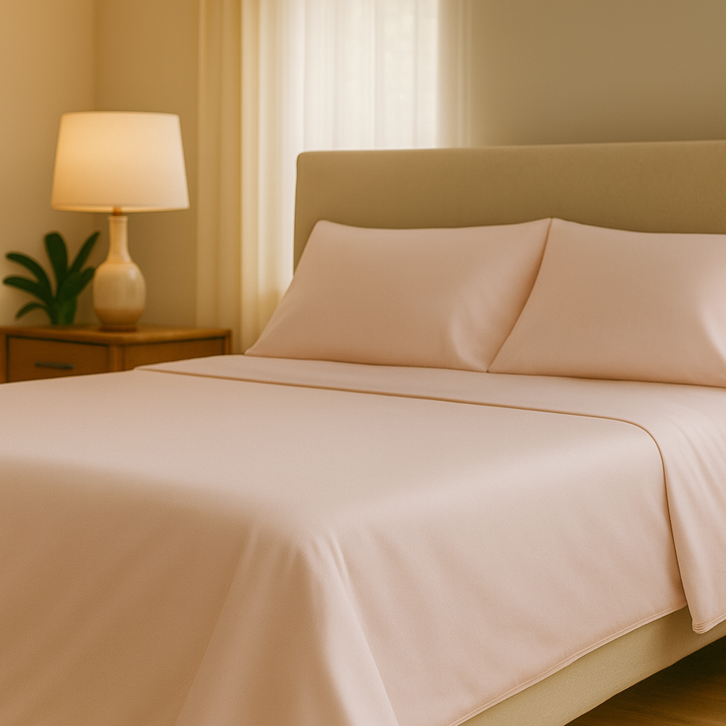 Bamboo Bed Sheet Set – Twill Weave (4-Piece Set)
