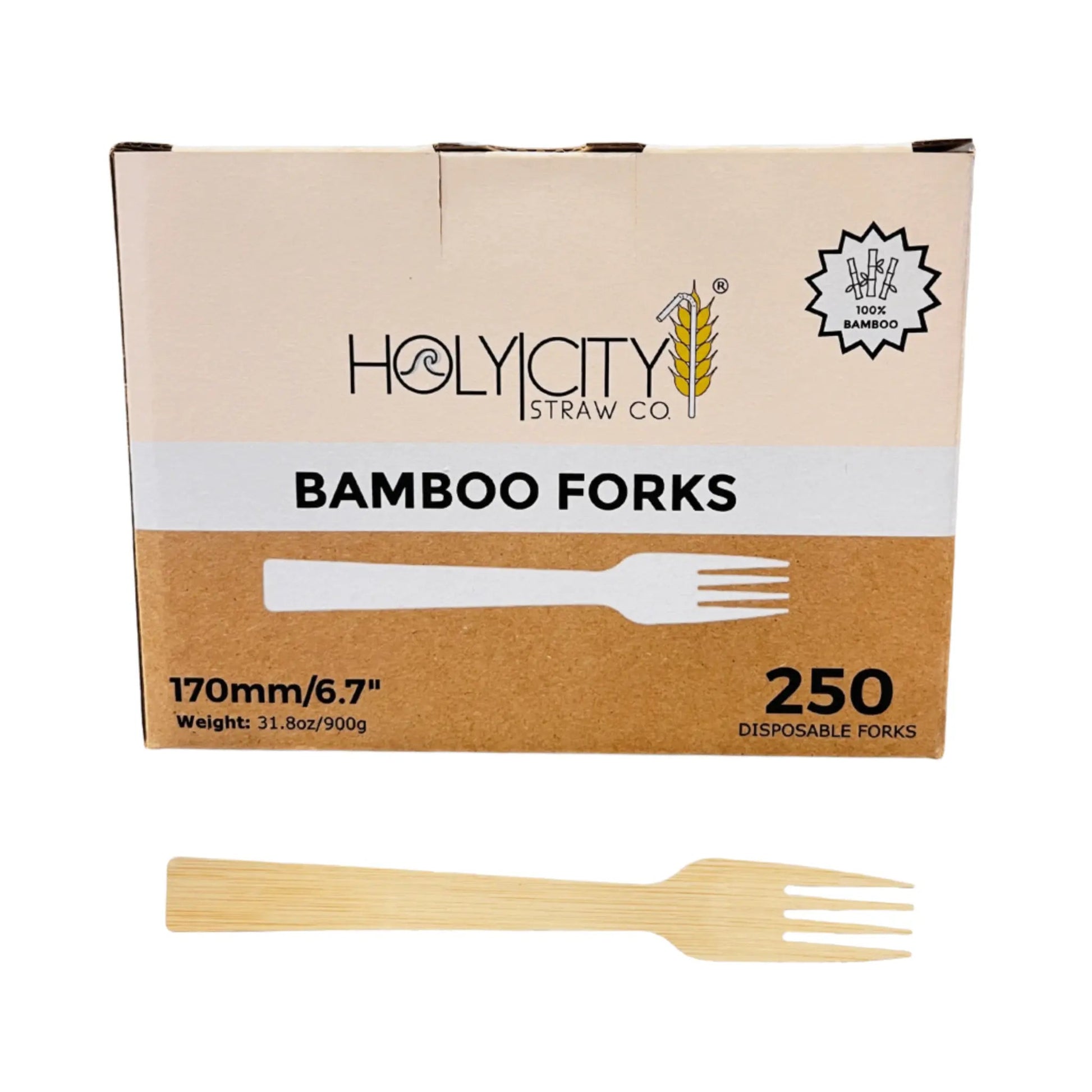 6.7" Bamboo Forks-0