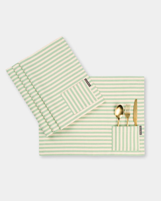 Cotton Cloth Placemats, Set of 4-10