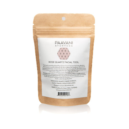 Rose Quartz Facial Tool | Ayurvedic Massage Stone-2