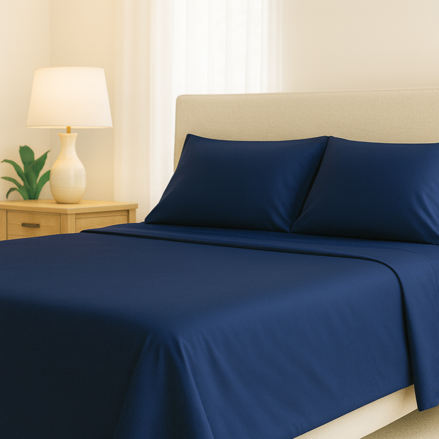 Bamboo Bed Sheet Set – Twill Weave (4-Piece Set)