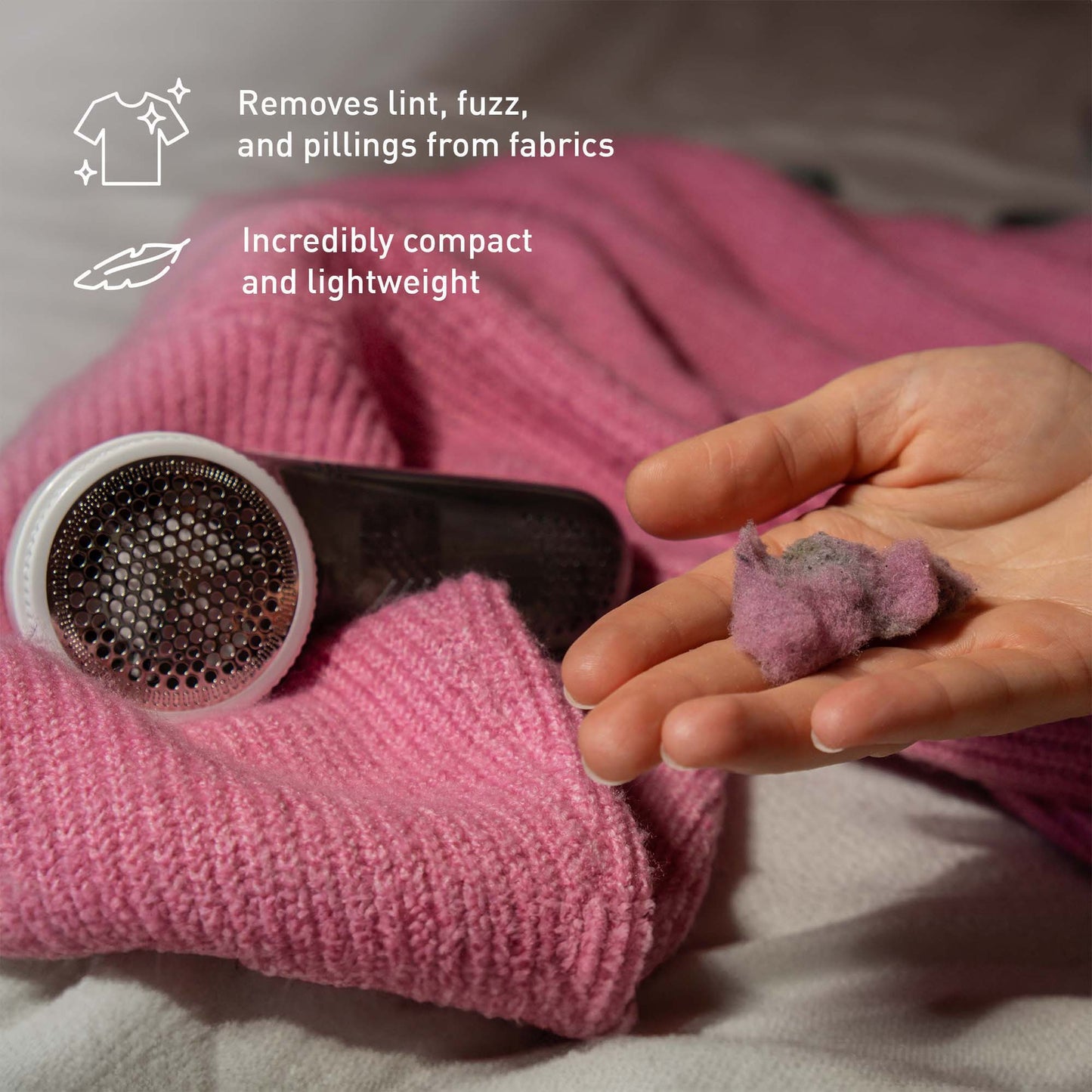 Home & Travel Essentials: 2-in-1 Mini Vacuum, Lint Remover & Portable Iron-3