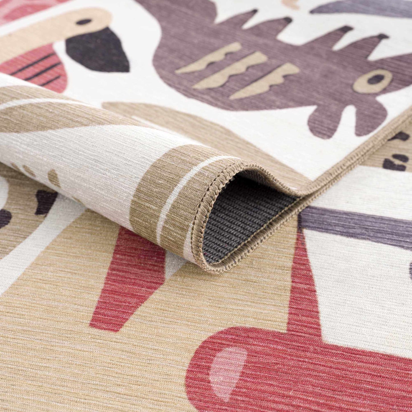Natal Animal Print Washable Kids Rug - Clearance-3