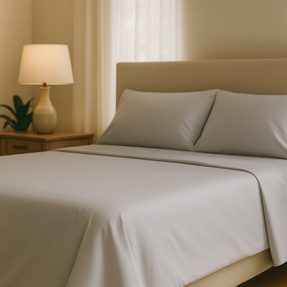 Bamboo Bed Sheet Set – Twill Weave (4-Piece Set)