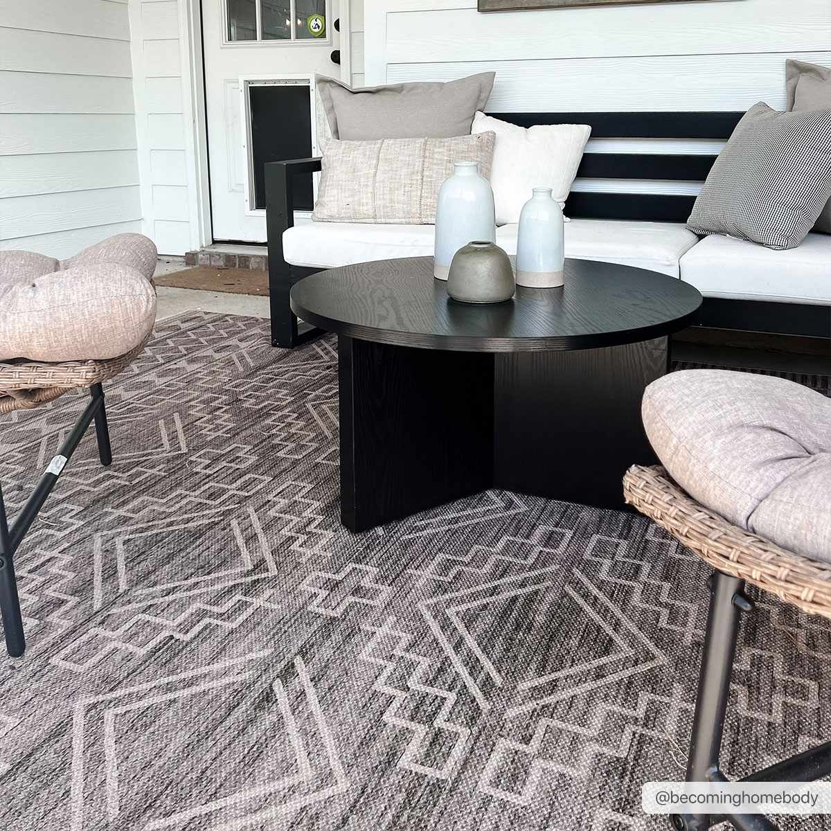 Halle Tan Washable Area Rug - Clearance-1