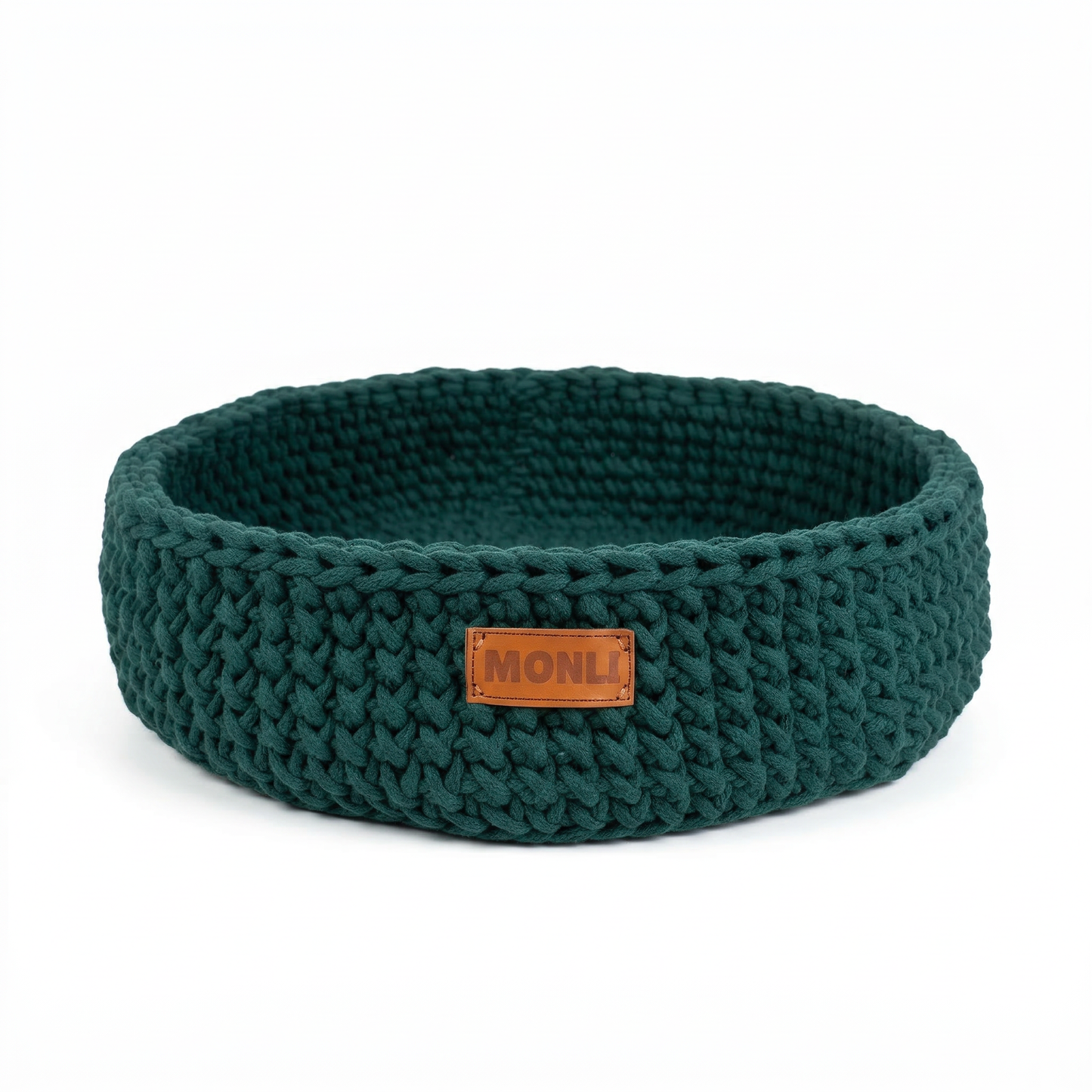 Handcrafted Cotton Pet Bed | Forest Green-0