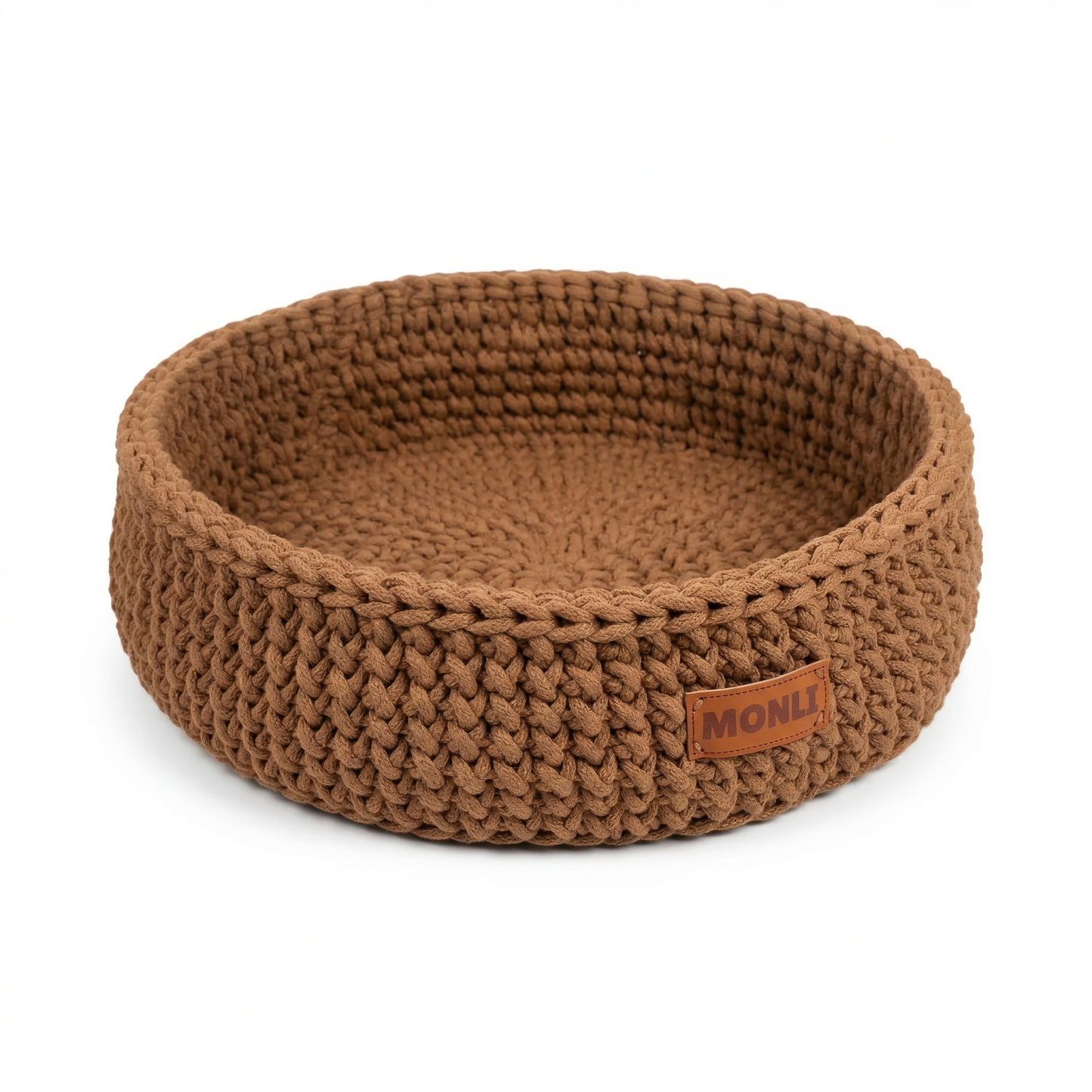 Handcrafted Cotton Pet Bed | Brown-0