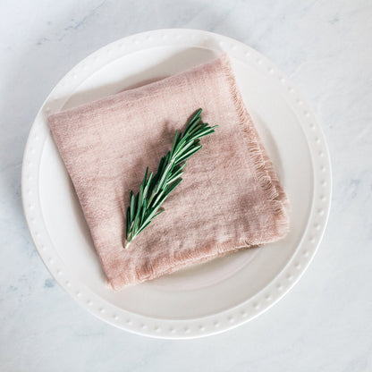 Stone Washed Linen Cocktail Napkin-4
